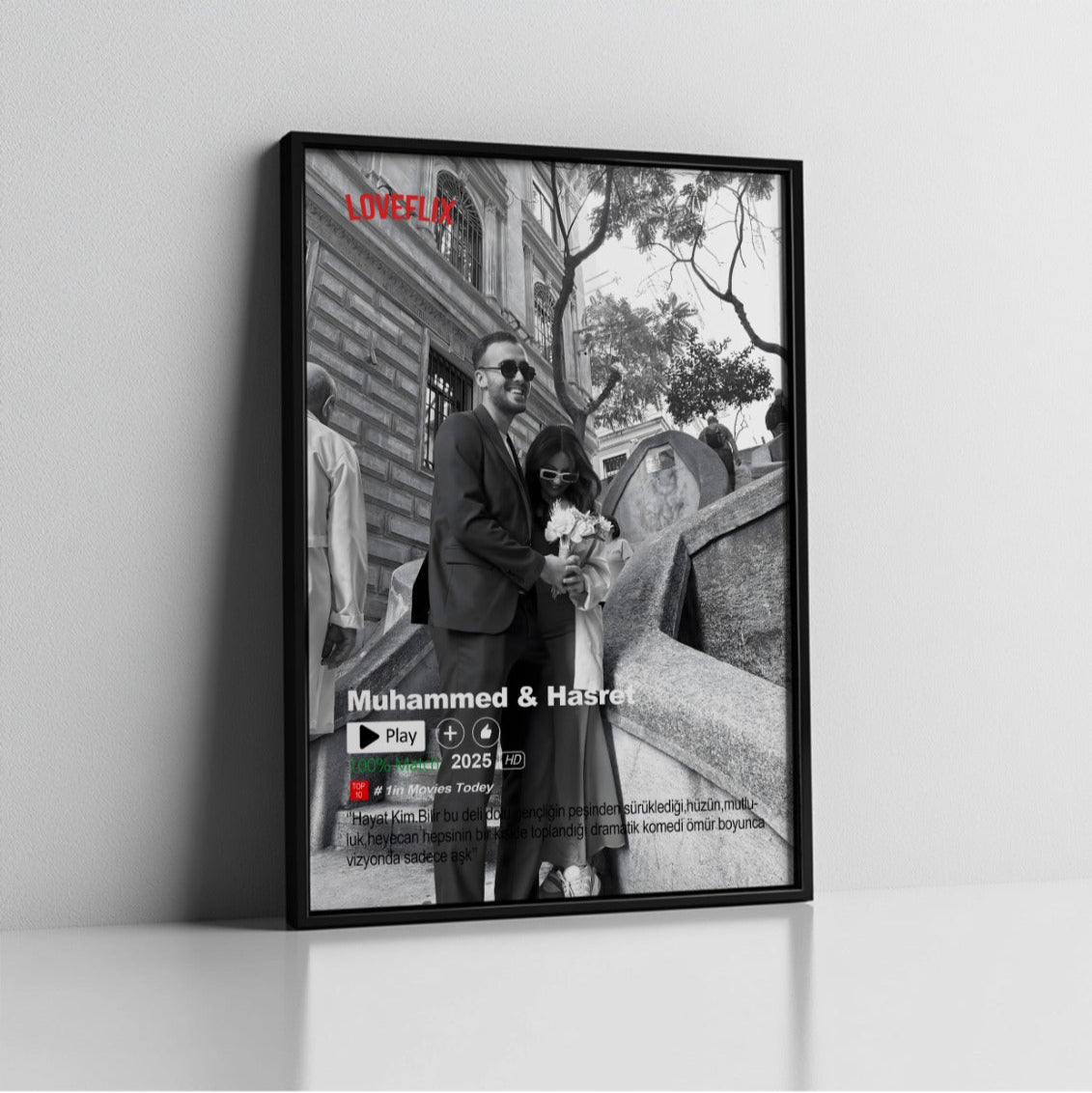 LOVEFLIX - Özel Tasarım Aşk Tablosu